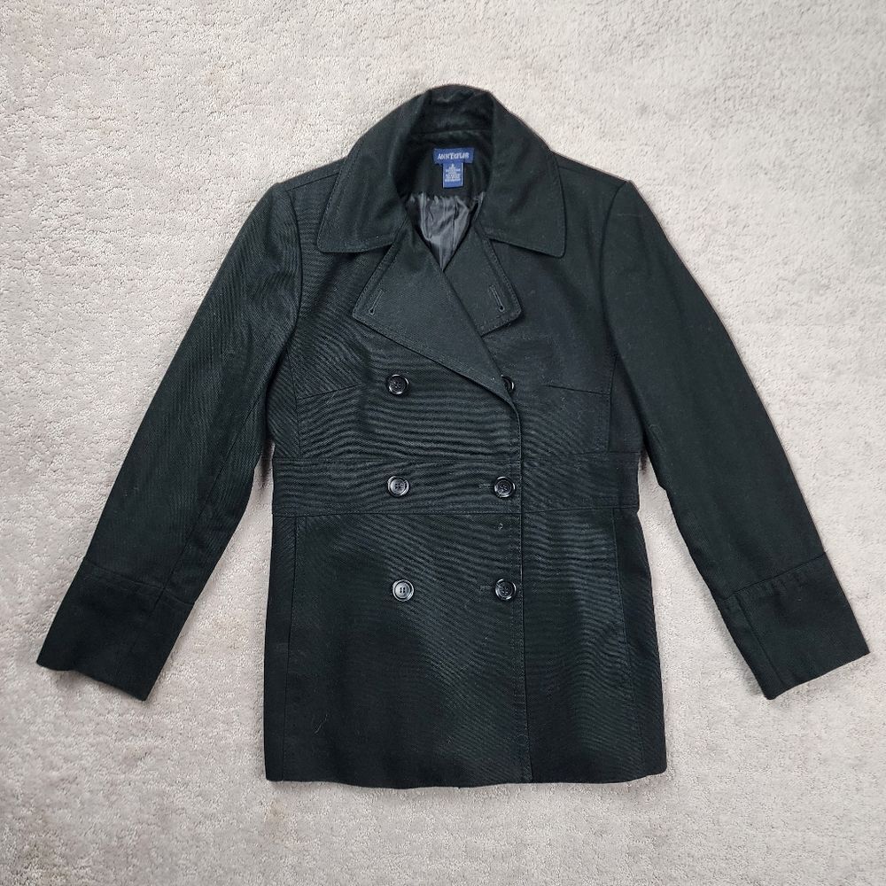 Ann Taylor Double Breasted Lined Trench Coat Size Small